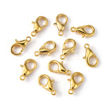 Zinc Alloy Lobster Claw Clasps, Parrot Trigger Clasps, Cadmium Free & Lead Free, Golden, 10x6mm, Hole: 1mm, 1000pc/Set