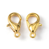 Zinc Alloy Lobster Claw Clasps, Parrot Trigger Clasps, Cadmium Free & Lead Free, Golden, 10x6mm, Hole: 1mm, 1000pc/Set