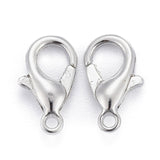 Zinc Alloy Lobster Claw Clasps, Parrot Trigger Clasps, Cadmium Free & Nickel Free & Lead Free, Platinum, 10x6mm, Hole: 1mm, 1000pc/Set