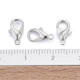 Zinc Alloy Lobster Claw Clasps, Parrot Trigger Clasps, Cadmium Free & Nickel Free & Lead Free, Platinum, 10x6mm, Hole: 1mm, 1000pc/Set