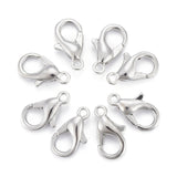 Zinc Alloy Lobster Claw Clasps, Parrot Trigger Clasps, Cadmium Free & Nickel Free & Lead Free, Platinum, 10x6mm, Hole: 1mm, 1000pc/Set