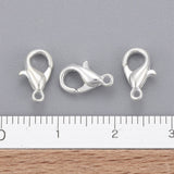 Zinc Alloy Lobster Claw Clasps, Parrot Trigger Clasps, Cadmium Free & Lead Free, Silver Color Plated, 10x6mm, Hole: 1mm, 1000pc/Set