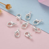 Zinc Alloy Lobster Claw Clasps, Parrot Trigger Clasps, Cadmium Free & Lead Free, Silver Color Plated, 10x6mm, Hole: 1mm, 1000pc/Set