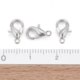 Zinc Alloy Lobster Claw Clasps, Parrot Trigger Clasps, Cadmium Free & Lead Free, Platinum, 10x6mm, Hole: 1mm, 1000pc/Set