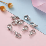 Zinc Alloy Lobster Claw Clasps, Parrot Trigger Clasps, Cadmium Free & Lead Free, Platinum, 10x6mm, Hole: 1mm, 1000pc/Set