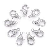 Zinc Alloy Lobster Claw Clasps, Parrot Trigger Clasps, Cadmium Free & Lead Free, Platinum, 10x6mm, Hole: 1mm, 1000pc/Set