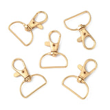 Alloy Swivel Clasps, Purse Making Findings, Light Gold, 4x2.9x0.5cm, Hole: 12x9mm, Inner Diameter: 2.6x0.9cm, 10pc/Set