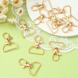 Alloy Swivel Clasps, Purse Making Findings, Light Gold, 4x2.9x0.5cm, Hole: 12x9mm, Inner Diameter: 2.6x0.9cm, 10pc/Set