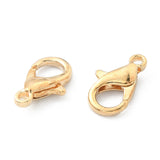 Zinc Alloy Lobster Claw Clasps, Parrot Trigger Clasps, Cadmium Free & Lead Free, Jewelry Making Findings, Light Gold, 12x6mm, Hole: 1.2mm, 30pc/Set