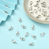 Zinc Alloy Lobster Claw Clasps, Parrot Trigger Clasps, Cadmium Free & Lead Free, Jewelry Making Findings, Platinum, 12x6mm, Hole: 1.2mm, 30pc/Set