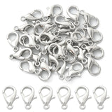 Zinc Alloy Lobster Claw Clasps, Parrot Trigger Clasps, Cadmium Free & Lead Free, Jewelry Making Findings, Platinum, 12x6mm, Hole: 1.2mm, 30pc/Set