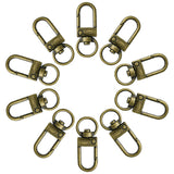 Tibetan Style Alloy Swivel Snap Hook Clasps, Antique Bronze, 32x11mm, 10pc/Set
