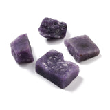 Rough Natural Lepidolite/Purple Mica Stone Beads, for Tumbling, Decoration, Polishing, Wire Wrapping, Wicca & Reiki Crystal Healing, No Hole/Undrilled, Nuggets, 29~38x21~30x12~20mm, about 5pcs/bag, 2Bag/Set