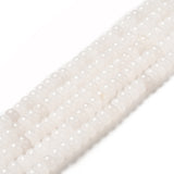 Natural White Jade Beads Strands, Rondelle, 8x5mm, Hole: 0.7mm, about 70pcs/strand, 14.76~14.96 inch(37.5~38cm), 5Strand/Set