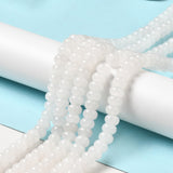 Natural White Jade Beads Strands, Rondelle, 8x5mm, Hole: 0.7mm, about 70pcs/strand, 14.76~14.96 inch(37.5~38cm), 5Strand/Set