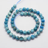 Natural Apatite Beads Strands, Round, 8mm, Hole: 1mm, about 48~50pcs/strand, 15.7 inch, 2Strand/Set