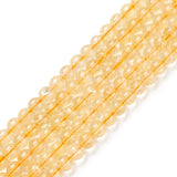 Natural Citrine Beads Strands, Round, Dyed & Heated, 6mm, Hole: 1mm, about 60~63pcs/strand, 15.5~15.7 inch(38~40cm), 3Strand/Set