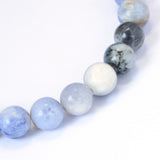 Natural Sodalite Round Bead Strands, 6~6.5mm, Hole: 1mm, about 60pcs/strand, 15 inch, 5Strand/Set