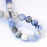 Natural Sodalite Round Bead Strands, 6~6.5mm, Hole: 1mm, about 60pcs/strand, 15 inch, 5Strand/Set