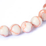 Natural Red Netstone Round Bead Strands, 8~8.5mm, Hole: 1mm, about 47pcs/strand, 15.5 inch, 5Strand/Set