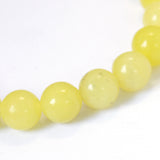 Natural Lemon Jade Round Bead Strands, 8~8.5mm, Hole: 1mm, about 45~47pcs/strand, 15 inch, 5Strand/Set