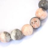 Natural Zebra Jasper Round Bead Strands, 8~8.5mm, Hole: 1mm, about 47pcs/strand, 15.5 inch, 5Strand/Set