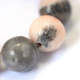 Natural Zebra Jasper Round Bead Strands, 8~8.5mm, Hole: 1mm, about 47pcs/strand, 15.5 inch, 5Strand/Set