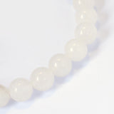 Natural White Jade Round Bead Strands, 8~8.5mm, Hole: 1mm, about 47pcs/strand, 15.5 inch, 5Strand/Set