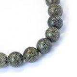 Natural Serpentine/Green Lace Stone Round Bead Strands, 8~8.5mm, Hole: 1mm, about 47pcs/strand, 15.5 inch, 5Strand/Set