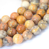 Natural Crazy Lace Agate Round Bead Strands, 8~8.5mm, Hole: 1mm, about 47pcs/strand, 15.5 inch, 5Strand/Set