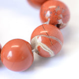 Natural Red Jasper Round Bead Strands, 8~8.5mm, Hole: 1mm, about 47pcs/strand, 15.5 inch, 5Strand/Set