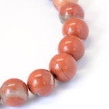 Natural Red Jasper Round Bead Strands, 8~8.5mm, Hole: 1mm, about 47pcs/strand, 15.5 inch, 5Strand/Set