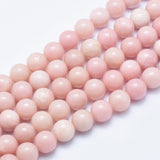 Natural Pink Opal Beads Strands, Round, 6mm, Hole: 1mm, about 58pcs/strand, 15 inch(38.1cm), 3Strand/Set