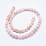 Natural Pink Opal Beads Strands, Round, 8mm, Hole: 1mm, about 48pcs/strand, 15.7 inch(40cm), 3Strand/Set