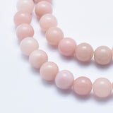 Natural Pink Opal Beads Strands, Round, 8mm, Hole: 1mm, about 48pcs/strand, 15.7 inch(40cm), 3Strand/Set