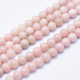 Natural Pink Opal Beads Strands, Round, 8mm, Hole: 1mm, about 48pcs/strand, 15.7 inch(40cm), 3Strand/Set