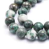 Natural Dioptase Round Beads Strands, 8~8.5mm, Hole: 1mm, about 44pcs/strand, 15.47 inch(39.3cm)