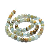 Natural Blue Calcite Beads Strands, Round, 6mm, Hole: 0.8mm, about 64pcs/strand, 15.55''(39.5cm)