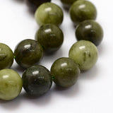 Natural Chinese Jade Beads Strands, TaiWan Jade, Round, 4mm, Hole: 0.8mm, about 85~90pcs/strand, 15 inch, 5Strands/Set