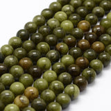 Natural Chinese Jade Beads Strands, TaiWan Jade, Round, 4mm, Hole: 0.8mm, about 85~90pcs/strand, 15 inch, 5Strands/Set