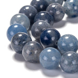 Natural Blue Aventurine Beads Strands, Round, 6mm, Hole: 0.8mm, about 65pcs/strand, 15.1 inch, 5Strand/Set