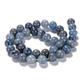 Natural Blue Aventurine Beads Strands, Round, 6mm, Hole: 0.8mm, about 65pcs/strand, 15.1 inch, 5Strand/Set