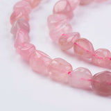 Natural Rose Quartz Beads Strands, Tumbled Stone, Nuggets, 2~11x4~8x2~4mm, Hole: 1mm, about 62pcs/strand, 15.74 inch