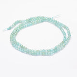 Natural Apatite Beads Strands, Faceted, Round, 3mm, Hole: 0.5~0.6mm, about 144~151pcs/strand, 15.3~15.7 inch(39~40cm), 2Strand/Set