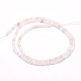 Natural Morganite Beads Strands, Faceted, Round, 2mm, Hole: 0.5mm, about 210~220pcs/strand, 15.7 inch(40cm), 2Strand/Set