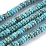 Natural Imperial Jasper Beads Strands, Heishi Beads, Flat Round/Disc, 6x3mm, Hole: 1mm, about 141~143pcs/strand, 15.6~15.9 inch(39.7~40.5cm), 2Strand/Set