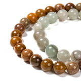 Natural Gemstone Beads Strands, Mixed Stone, Round, 8mm, Hole: 0.8~1mm, about 46pcs/Strand, 14.96 inch(38cm), 10Strand/Set