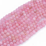 Natural Rose Quartz Beads Strands, Round, 10mm, Hole: 1mm, about 38pcs/strand, 14.96 inch(38cm), 10Strand/Set