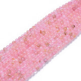 Natural Rose Quartz Beads Strands, Round, 6~6.5mm, Hole: 0.8~1mm, about 60~63pcs/strand, 15 inch~15.5 inch, 10Strand/Set