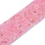 Natural Rose Quartz Beads Strands, Round, 6~6.5mm, Hole: 0.8~1mm, about 60~63pcs/strand, 15 inch~15.5 inch, 10Strand/Set